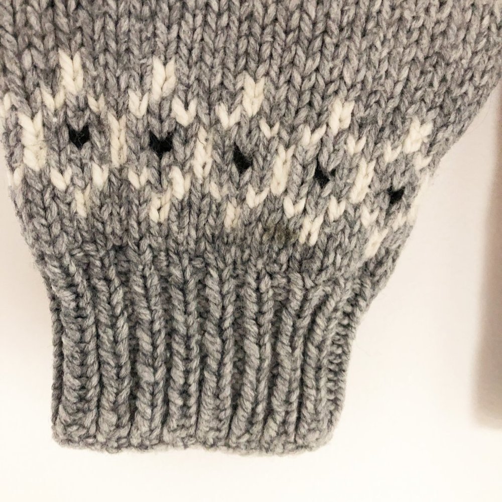 Vintage Fair Isle Knit Classic Crew Neck Sweater - Picture 5 of 7